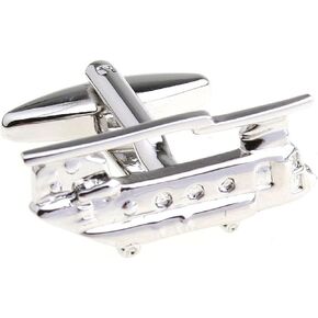 Presentation Gift Box Helicopter Twin 2 Rotor Pair Cufflinks & Polishing Cloth