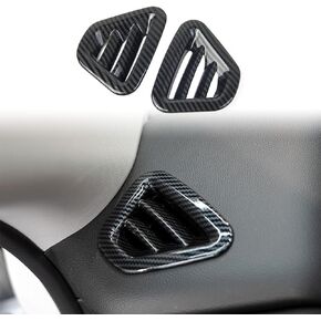 Korlot Carbon Fiber Dashboard Upper Side Air Vent Cover AC Outlet Trim kit Interior for Chevrolet Traverse 2018-2023