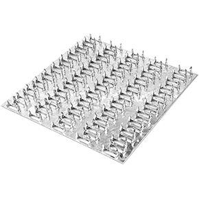 10 PCS 5" Pronged Truss Plate Flat Mending Plates Repair Tie Plate Bracket, Steel Surface Galvanizing Finished, Nail Teeth Height 8.5mm, Thickness 1mm, for Roofing Trusses Wood Timber Connectors