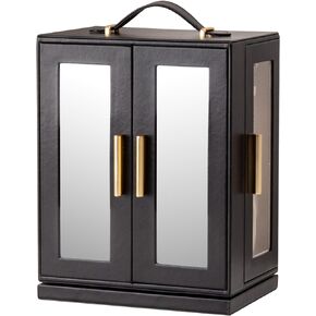 Jewelry Box 360° Rotating, Jewelry Storage Case with 5 Drawers, Jewelry Organizer, Glass Window, Spacious, Vertical Jewelry Storage, Open Design, Great Gift
