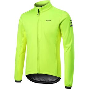 ARSUXEO Winter Cycling Jacket for Men Softshell Fleece MountainBike Biking Bicycle Jacket Thermal Windbreaker