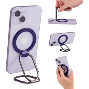 Magnetic Phone Ring Holder for MagSafe Phone Grip&Stand 360° Rotation Grip Finger Kickstand Compatible with iPhone15 14 13 12 Plus Pro Pro Max Mini Magnet Accessories