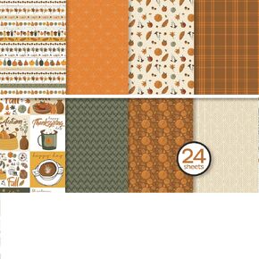 Reminisce Cozy Fall 6x6 Scrapbook Paper Pad, White