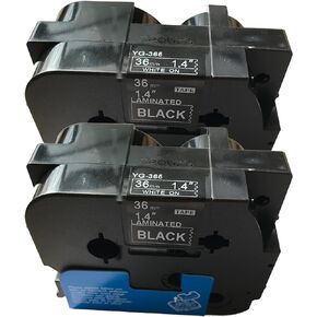 NEOUZA 2PK Compatible for Brother P-Touch Laminated TZe TZ 561 Label Tape Black on Blue Width 1.5" 36mm x Length 26.2' 8m