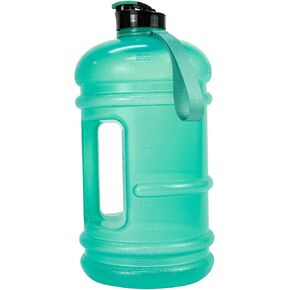 TOOFEEL 2 Liter Water Bottles - Half Gallon Water Bottle BPA Free - Ideal for Gym, Big Water Jug, Reusable Sports Bottle with Measurements Marked Drink Container (2.2L 74oz Matte Black Water Jugs)