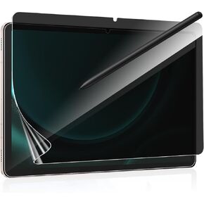 [2 Pack for Samsung Galaxy Tab S9 FE (10.9-inch) Privacy Screen Protector, Anti-Spy 9H Hardness Flexble Screen Protector Case Friendly