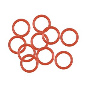 uxcell Silicone O-Ring, 36mm OD, 34mm ID, 1mm Width, VMQ Seal Rings Gasket, Red, Pack of 10