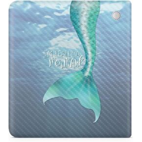 Carbon Fiber Tablet Skin Compatible with Kobo Libra 2 (2023) - Im Really a Mermaid - Premium 3M Vinyl Protective Wrap Decal Cover - Easy to Apply | Crafted in The USA by MightySkins