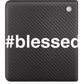 غلاف الكمبيوتر اللوحي من ألياف الكربون متوافق مع Kobo Libra 2 (2023) - Blessed - غطاء لاصق واقٍ من الفينيل 3M ممتاز - سهل التطبيق | صُنع في الولايات المتحدة الأمريكية بواسطة MightySkins
