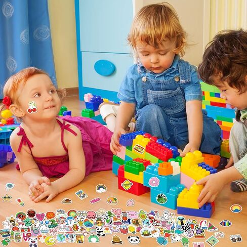 600 Pcs Cute Water Bottle Stickers for Kids, Colorful Animal Vinyl Stickers for Water Bottles, Cool Bulk Stickers for Phone Computer Luggage Skateboard Laptop Stickers for Girls Teens Boys Teachers in Kuwait