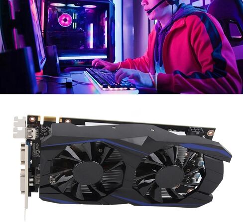 Yunir Gaming Graphics Card, GTX550Ti 6GD5 GDDR5 6144MB 192BIT Computer Graphics Card, with VGA DVI Interface, for Desktop Computer Gaming (GTX550Ti 6GB) in Saudi Arabia
