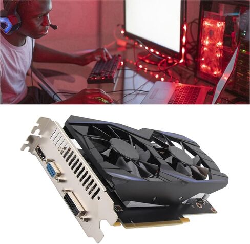 Yunir Gaming Graphics Card, GTX550Ti 6GD5 GDDR5 6144MB 192BIT Computer Graphics Card, with VGA DVI Interface, for Desktop Computer Gaming (GTX550Ti 6GB) in Saudi Arabia