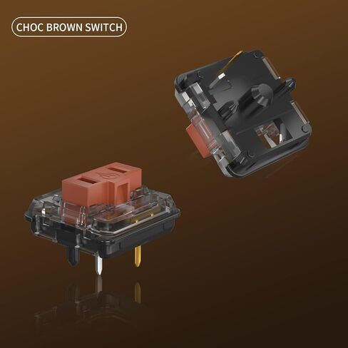 Kailh Choc Low Profile Switch Tactile Switch 5-Pin Switches 1350 Chocolate for Mechanical Gaming Keyboard Switch(Brown,10pcs) in Kuwait
