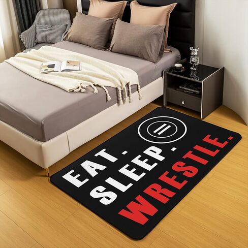 Wrestle Rugs for Living Room Bedroom Sports Theme Living Room Rugs for Bedroom Kids Boys Girls Teens Wrestling Decor Decorative Carpet Super Soft Floor Mat in Saudi Arabia