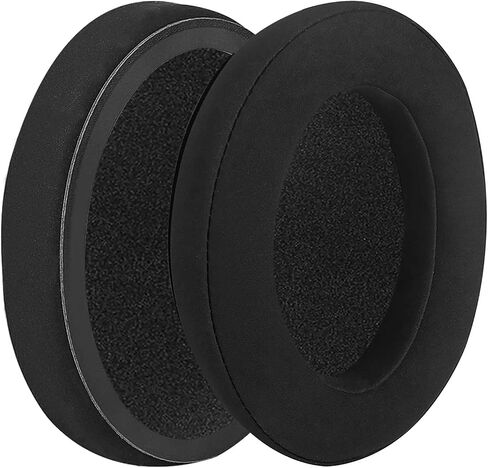 Geekria Comfort Velour Replacement Ear Pads for Sennheiser PXC350, HD380, PC350, PC350 SE, PXE350, HME95, HMEC250, HD380 PRO Headphones Ear Cushions, Ear Cups Cover Repair Parts (Black) in Saudi Arabia