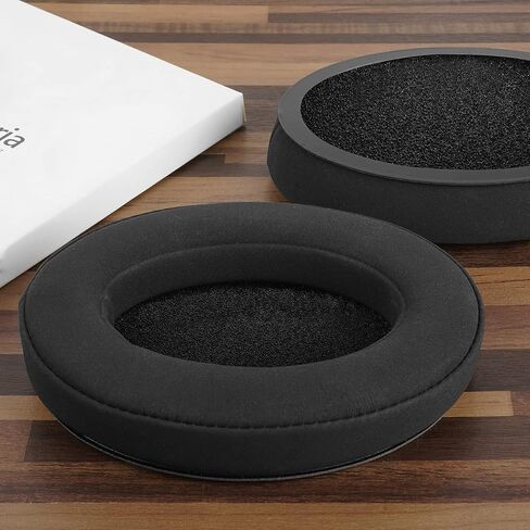 Geekria Comfort Velour Replacement Ear Pads for Sennheiser PXC350, HD380, PC350, PC350 SE, PXE350, HME95, HMEC250, HD380 PRO Headphones Ear Cushions, Ear Cups Cover Repair Parts (Black) in Saudi Arabia