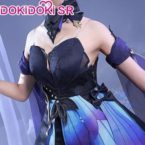 KIRA KIRA Keqing Cosplay Costumes Doki SR Game Genshin Impact Opulent Splendor Keqing Cosplay Costume Outfits for Halloween in Saudi Arabia