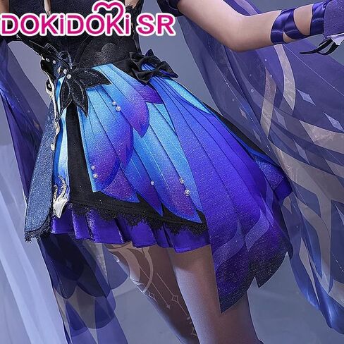 KIRA KIRA Keqing Cosplay Costumes Doki SR Game Genshin Impact Opulent Splendor Keqing Cosplay Costume Outfits for Halloween in Saudi Arabia