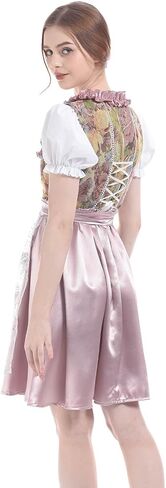 Nuoqi Oktoberfest Costumes Women 3 Piece German Dirndl Dress Costumes for Bavarian Oktoberfest Carnival in Saudi Arabia