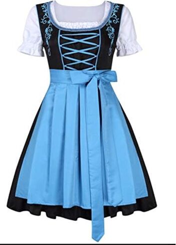 Oktoberfest Costumes Women Dirndl Dresses German Dresses for Beer Festival Bavarian Carnival Halloween in Saudi Arabia