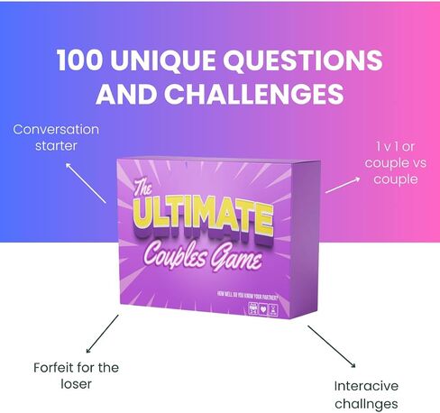 The Ultimate Couples Game: Best Couples Card Game for Date Night, Conversation Starters, Perfect for Boyfriend, Girlfriend, Husband, Wife - Valentine's Day in Saudi Arabia