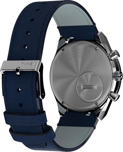 Timex Men's Q Chronograph 40mm Watch - Black Strap Black Dial Stainless Steel Case in Saudi Arabia