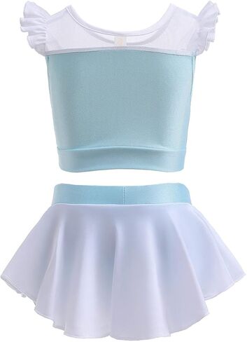 Princess Two-Piece Tankini Swimsuit for Baby Girls Bathing Suits Swimwear Surf Beach Summer Swimming Bikini Sets in Saudi Arabia