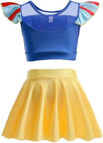 Princess Two-Piece Tankini Swimsuit for Baby Girls Bathing Suits Swimwear Surf Beach Summer Swimming Bikini Sets in Saudi Arabia