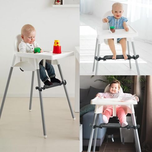 High Chair Footrest Non-Slip High Chair Foot Rest Height Adjustable Highchair Footrest Polypropylene Footstool for Baby Highchair Accessories Compatible with Most Highchairs in Saudi Arabia