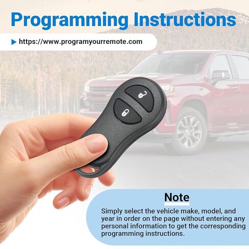 استبدال مفتاح Fob متوافق مع 2002-2005 Dodge Ram 1500 2500 3500/2001-2004 Dakota Grand Caravan Durango/Plymouth Prowler/Chrysler Keyless Entry Remote GQ43VT17T (عبوة واحدة) in Kuwait