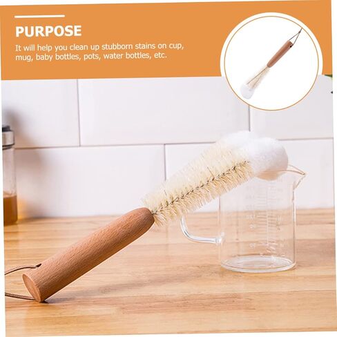 GLEAVI Coffee Cup Cleaning Brush Bottle Cleaner Brush Water Bottle Brush Bottle Cleaners Bottle Cleaning Bottle Scrubber Cup Brush Pot Brush Mug Brush Teapot Brush Head in Saudi Arabia