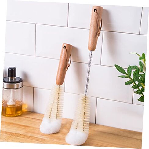 GLEAVI Coffee Cup Cleaning Brush Bottle Cleaner Brush Water Bottle Brush Bottle Cleaners Bottle Cleaning Bottle Scrubber Cup Brush Pot Brush Mug Brush Teapot Brush Head in Saudi Arabia