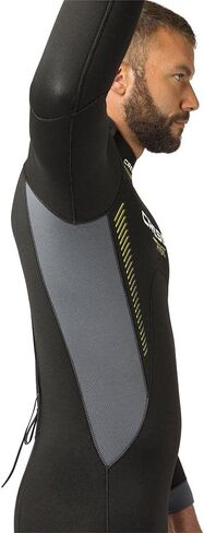 Cressi Men's Full Neoprene Wetsuit Back-Zip for Scuba Diving & Water Activities - Fast 5mm: Designed in Italy in Saudi Arabia