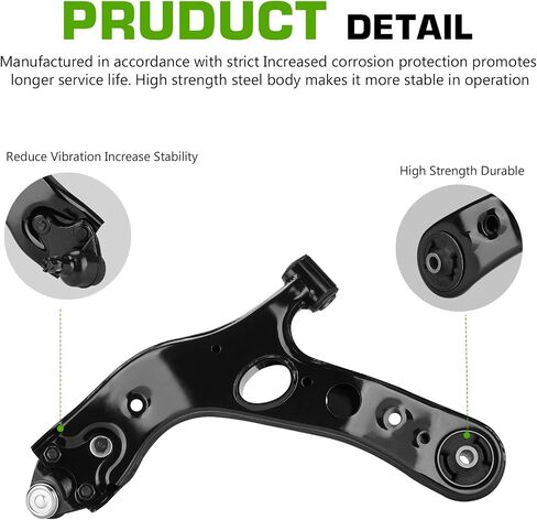 Front Lower Control Arm Suspension Kit Fit for 2006-2018 Toyota Rav4 2015-2017 Lexus Nx200T 2015-2019 Lexus Nx300H with Ball Joint Tie Rod End K620586 K620587-4pcs in Saudi Arabia