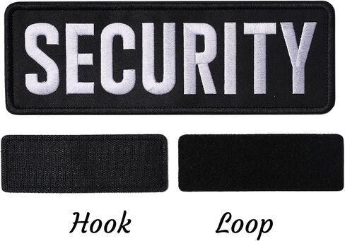 Agent Embroidered Patches Hook and Loop, Durable Fabric Agent Patch for Officer Guard Uniforms Vest, Jacket, Carrier, Hat, One Small and One Large Black in Kuwait