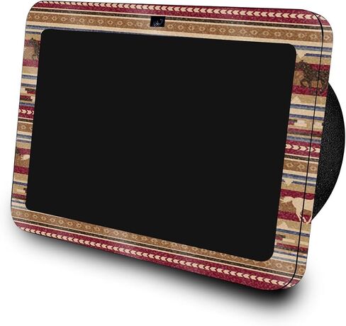 Carbon Fiber Skin Compatible with Amazon Echo Show 8 (3rd Gen, 2023) - Black Damask - Premium 3M Vinyl Protective Wrap Decal Cover - Easy to Apply | Crafted in The USA by MightySkins in Saudi Arabia