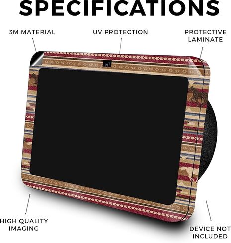 Carbon Fiber Skin Compatible with Amazon Echo Show 8 (3rd Gen, 2023) - Black Damask - Premium 3M Vinyl Protective Wrap Decal Cover - Easy to Apply | Crafted in The USA by MightySkins in Saudi Arabia