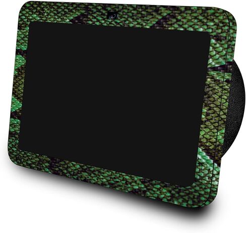 Carbon Fiber Skin Compatible with Amazon Echo Show 8 (3rd Gen, 2023) - Black Damask - Premium 3M Vinyl Protective Wrap Decal Cover - Easy to Apply | Crafted in The USA by MightySkins in Saudi Arabia