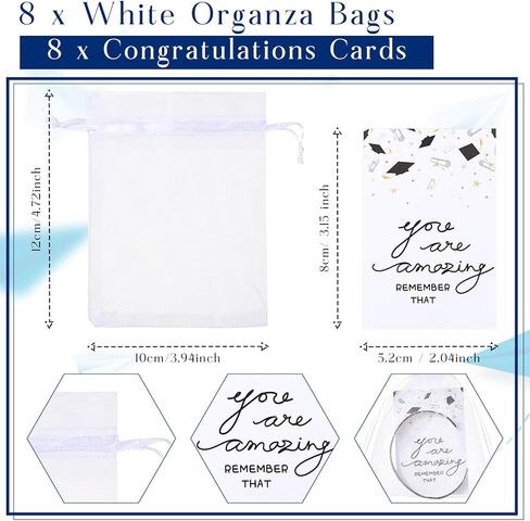 8 مجموعات من أساور التخرج، هدايا تفخر بمدى تقدمك، أساور ملهمة بالجملة، سوار شكرًا لك مع بطاقات التخرج، حقائب الأورجانزا لفئة 2024 من خريجي الكلية، صديق in Kuwait