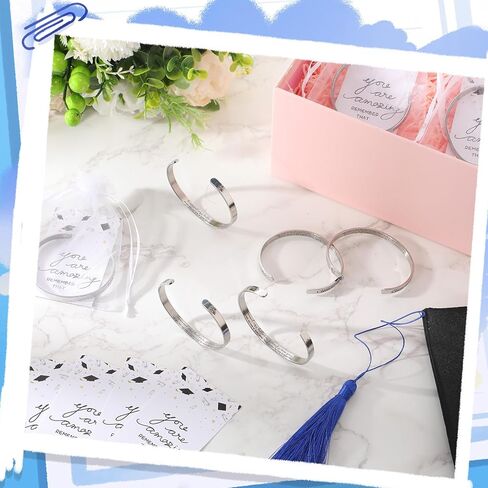 8 مجموعات من أساور التخرج، هدايا تفخر بمدى تقدمك، أساور ملهمة بالجملة، سوار شكرًا لك مع بطاقات التخرج، حقائب الأورجانزا لفئة 2024 من خريجي الكلية، صديق in Kuwait