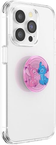 مقبض هاتف PopSockets مع مسند ممتد، غرزة ديزني - Angel & Stitch Forever in Kuwait