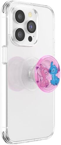 مقبض هاتف PopSockets مع مسند ممتد، غرزة ديزني - Angel & Stitch Forever in Kuwait
