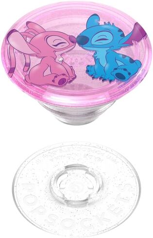 مقبض هاتف PopSockets مع مسند ممتد، غرزة ديزني - Angel & Stitch Forever in Kuwait