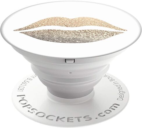 PopSockets: Collapsible Grip & Stand for Phones and Tablets - Gold Lips in Saudi Arabia