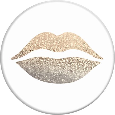 PopSockets: Collapsible Grip & Stand for Phones and Tablets - Gold Lips in Saudi Arabia
