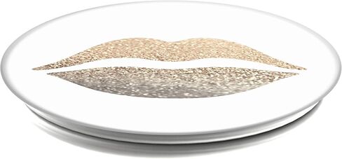 PopSockets: Collapsible Grip & Stand for Phones and Tablets - Gold Lips in Saudi Arabia