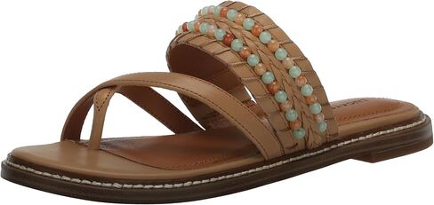 Lucky Brand Women's KAYKEY Flat Sandal, Sandstorm, 7 in Saudi Arabia