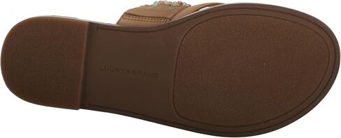 Lucky Brand Women's KAYKEY Flat Sandal, Sandstorm, 7 in Saudi Arabia