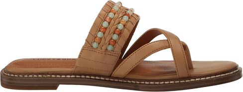 Lucky Brand Women's KAYKEY Flat Sandal, Sandstorm, 7 in Saudi Arabia