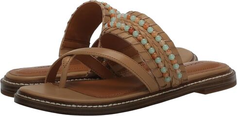 Lucky Brand Women's KAYKEY Flat Sandal, Sandstorm, 7 in Saudi Arabia